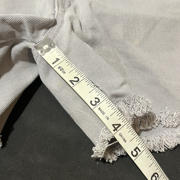 Vintage BONGO Denim High Waist Shorts Jeans Y2K 90s Distressed 22 Waist - Picture 7 of 16